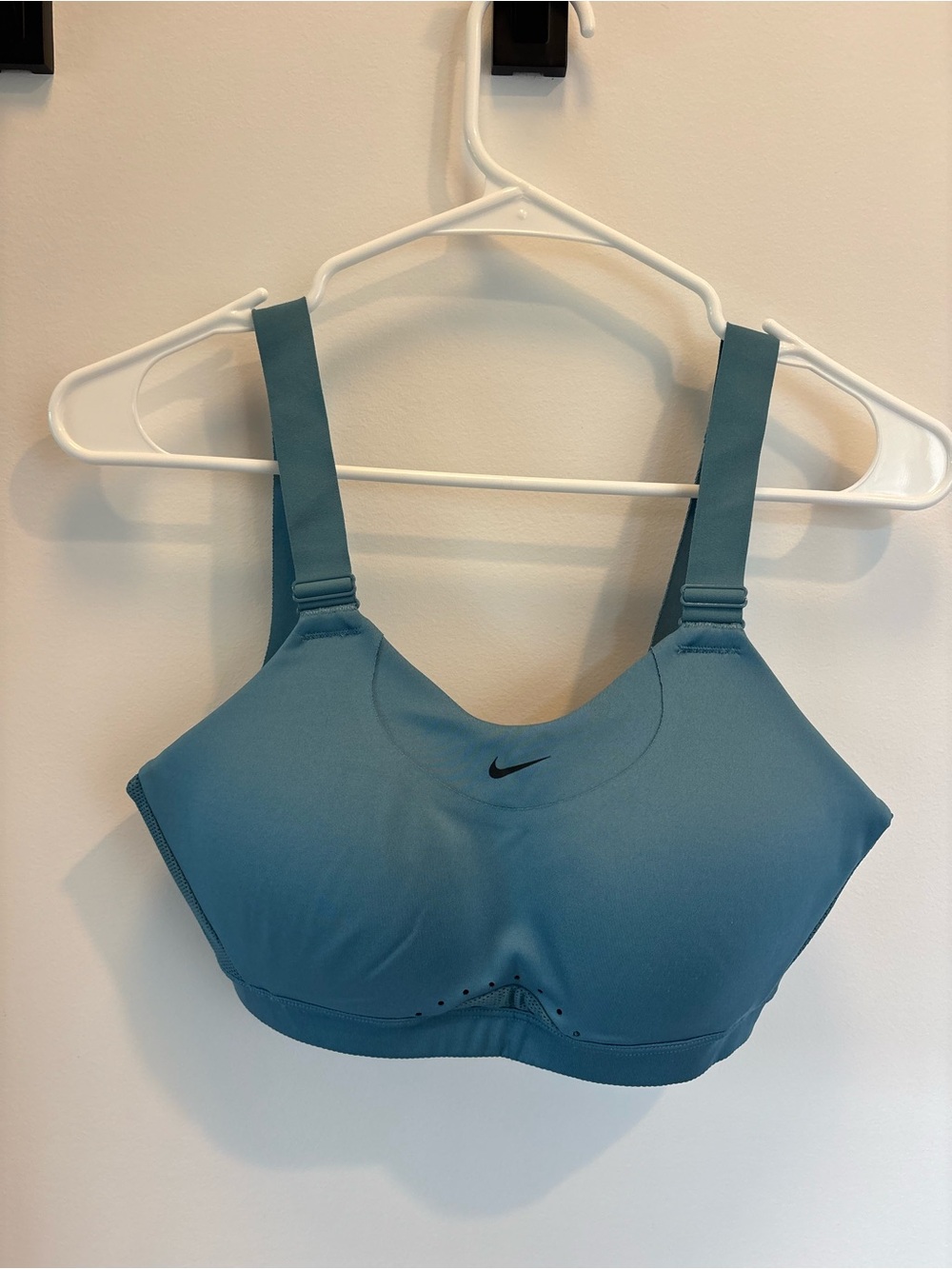 Nike Teal Adjustable-Strap High-Support Sports Bra